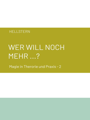 cover image of Wer will noch mehr ...?
